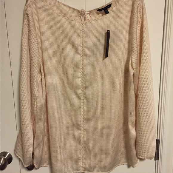 Banana Republic Tops - Banana Republic Silky Polka Dot Blouse w/Back Ties